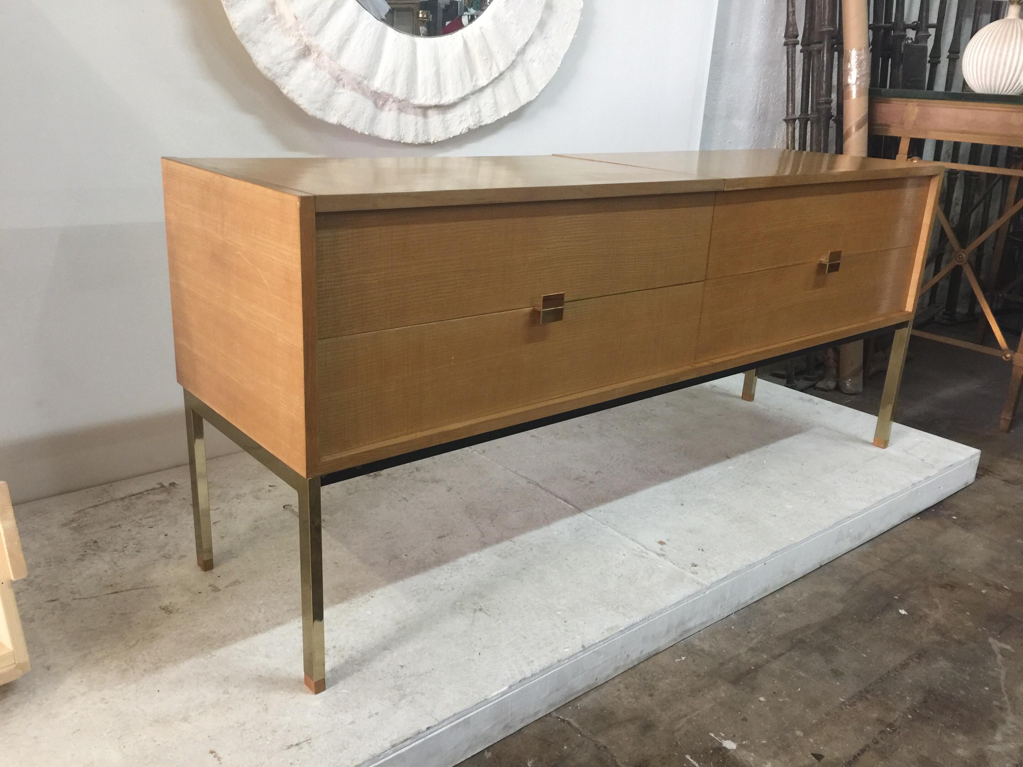 Midcentury Roger Landault French Cabinet In Good Condition For Sale In East Hampton, NY