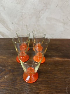 Mid-century French Vintage Set of 16 glasses, 1950s