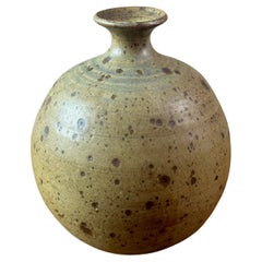 Vase français vintage du milieu du siècle dernier, signé, années 1960