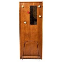 Mid-Century French Wall-Mounted Coat Rack in the Style of Roger Feraud