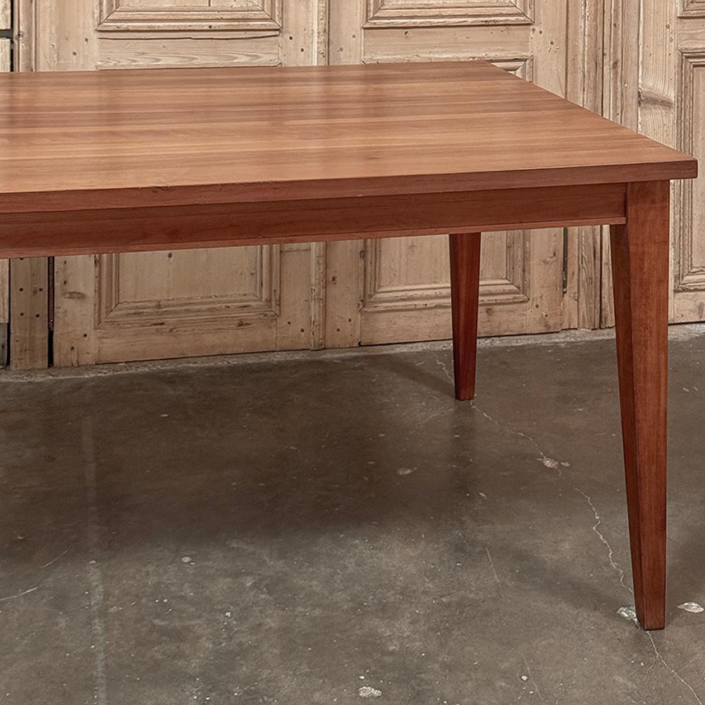 Mid-Century French Walnut Arts & Crafts Style Dining Table For Sale 5