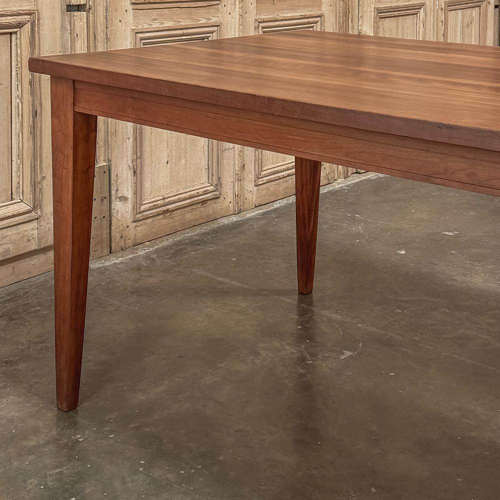 Mid-Century French Walnut Arts & Crafts Style Dining Table For Sale 9