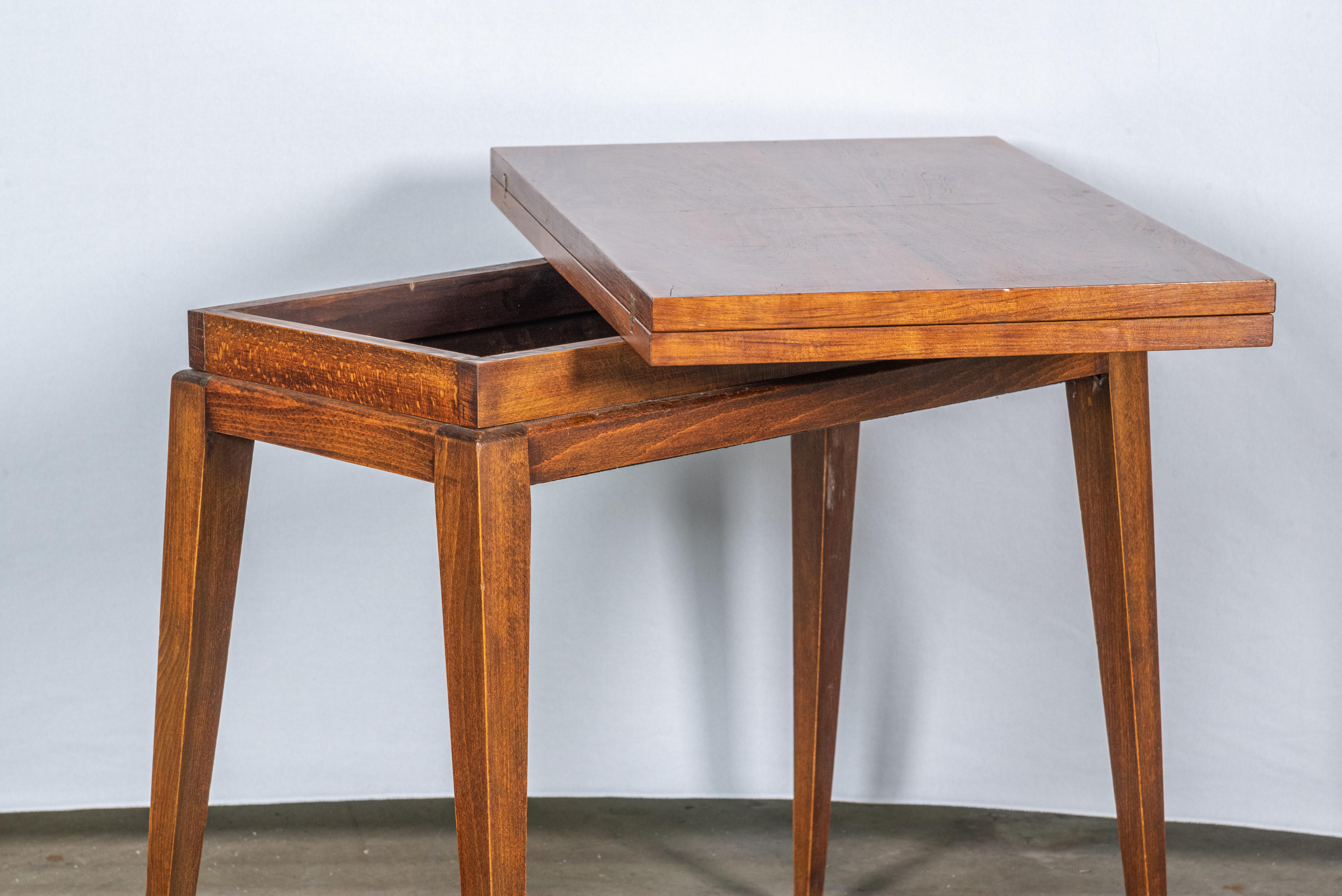 Mid-Century Modern Mid-Century French Walnut Game Table