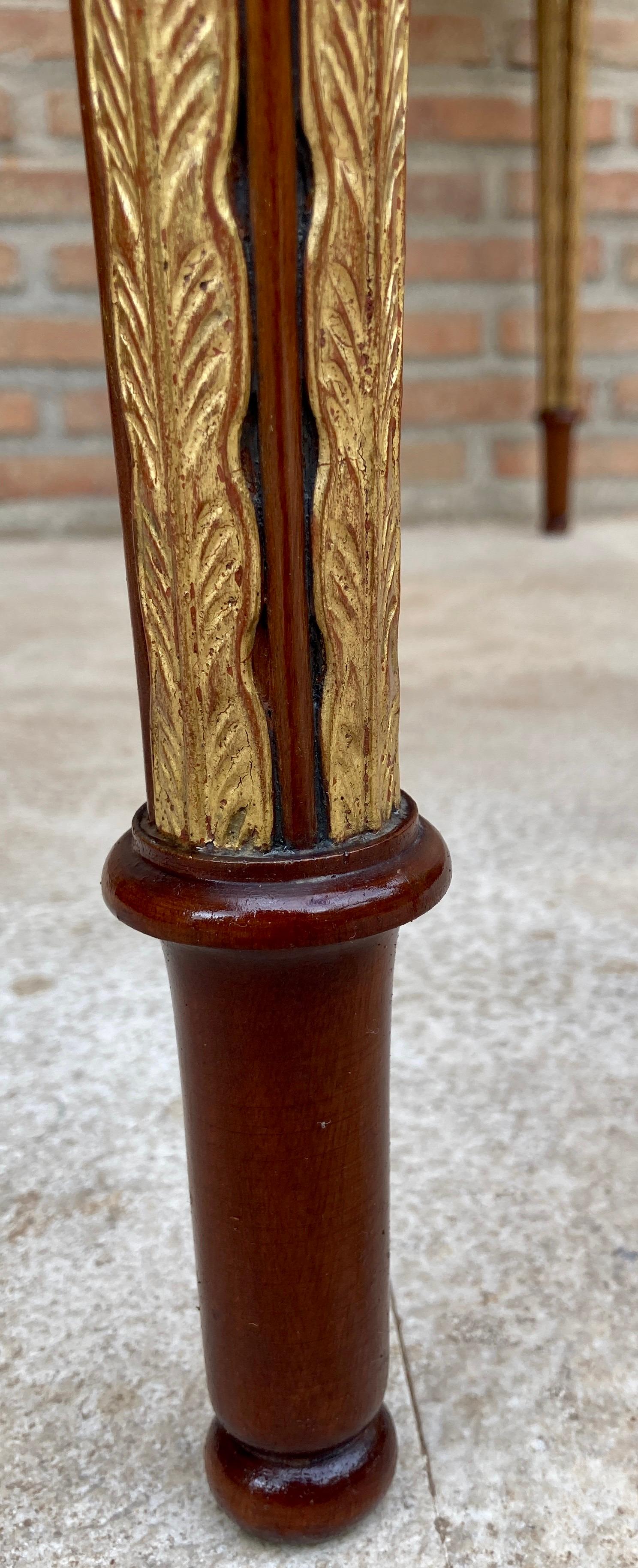 Mid-Century French Walnut & Oak Veneer Console Table, 1960s For Sale 10