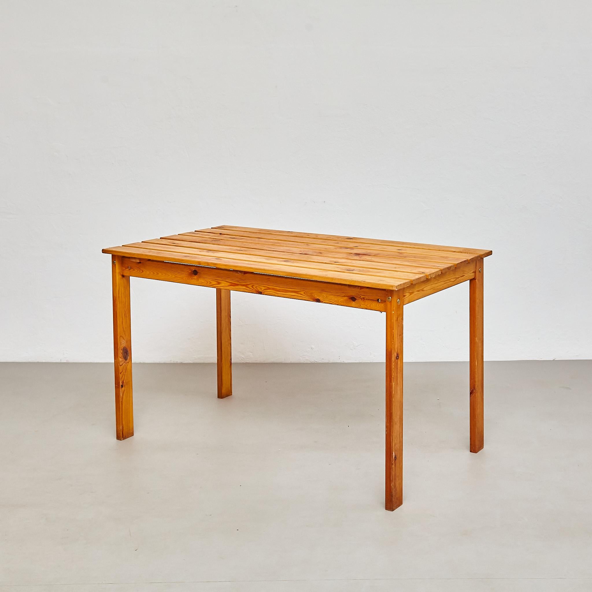 Mid-Century Modern Mid-Century French Wood Dining Table (Matching Set Available), circa 1960 For Sale