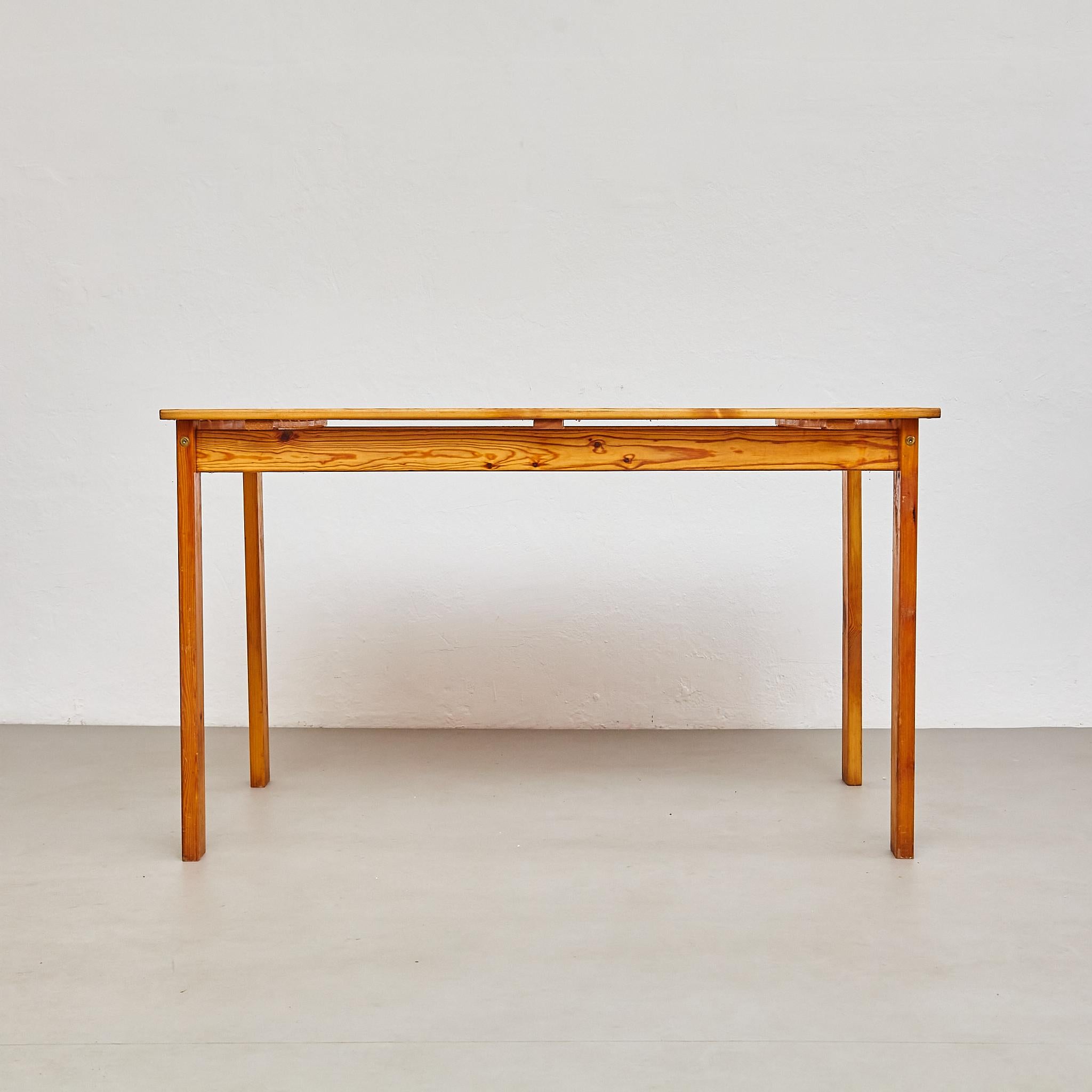 Mid-Century French Wood Dining Table (Matching Set Available), circa 1960 For Sale 1