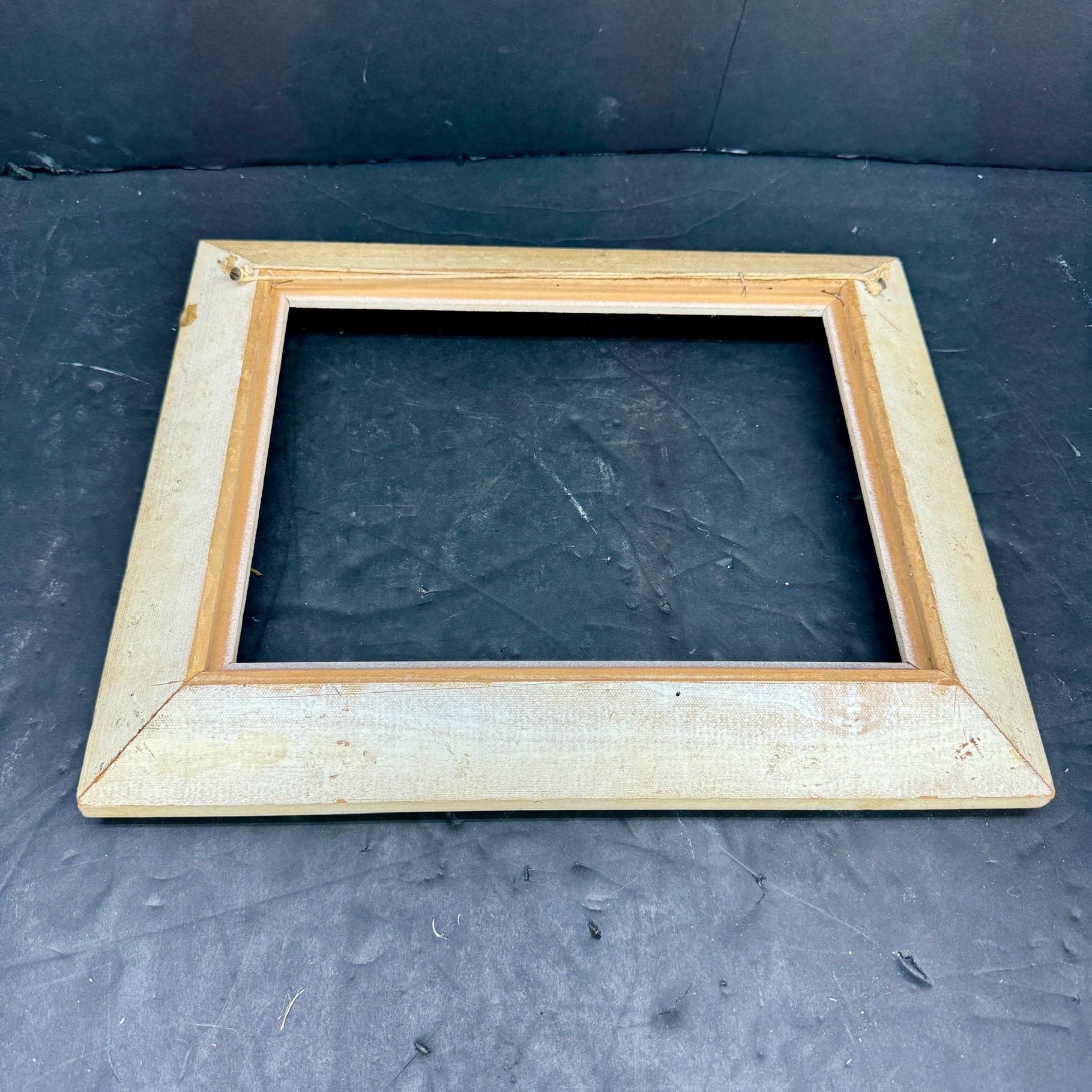Mid-Century Französisch Wood Painted Ornate Kunstrahmen im Angebot 3