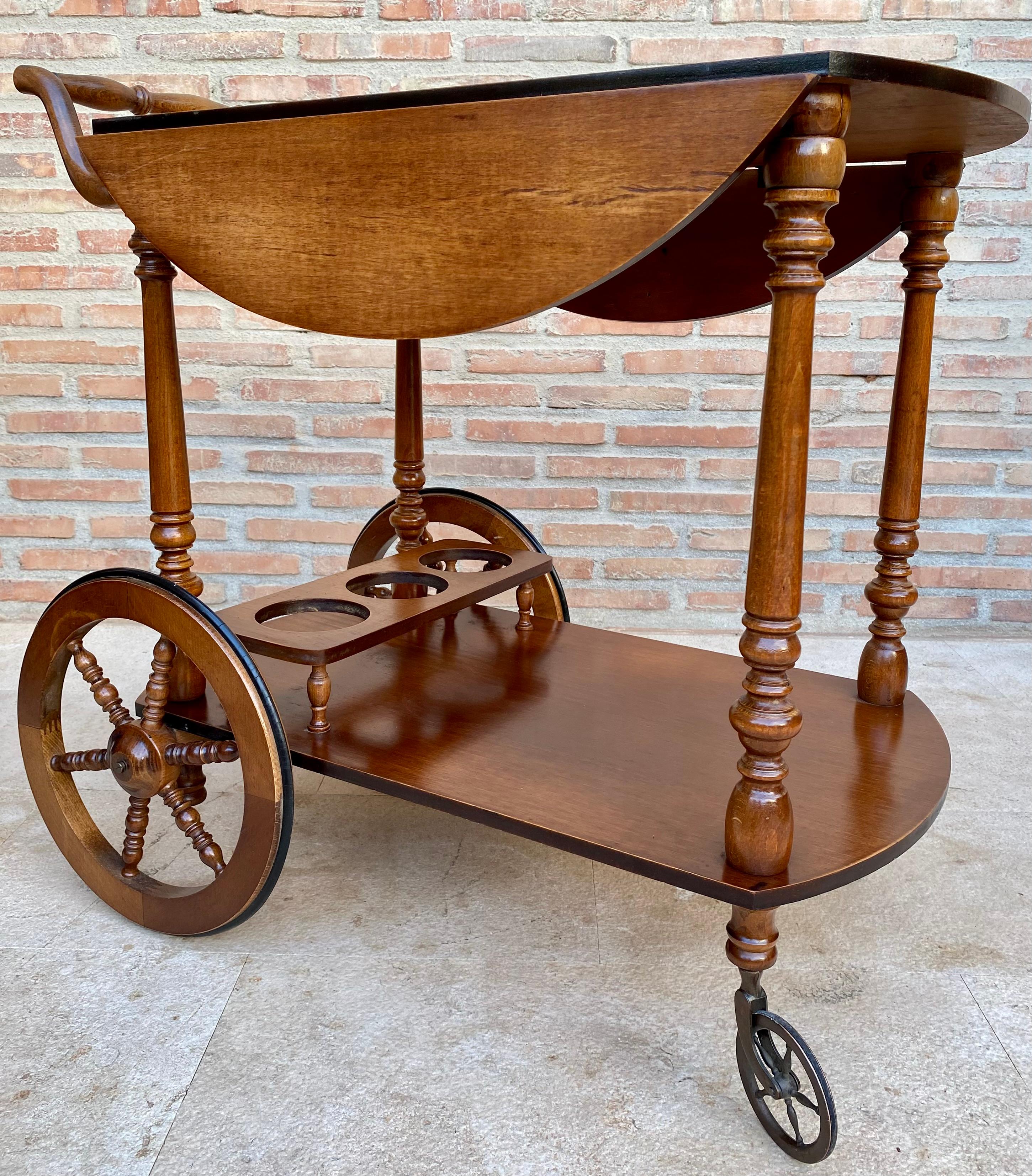 Carrello da bar francese di metà secolo, anni '50 In condizioni buone in vendita a Miami, FL
