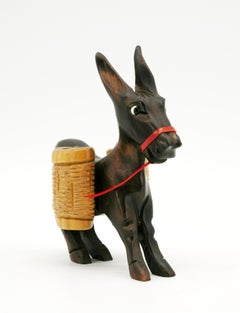 Mid-Century French Wooden Donke Cigarette Box, 1950s