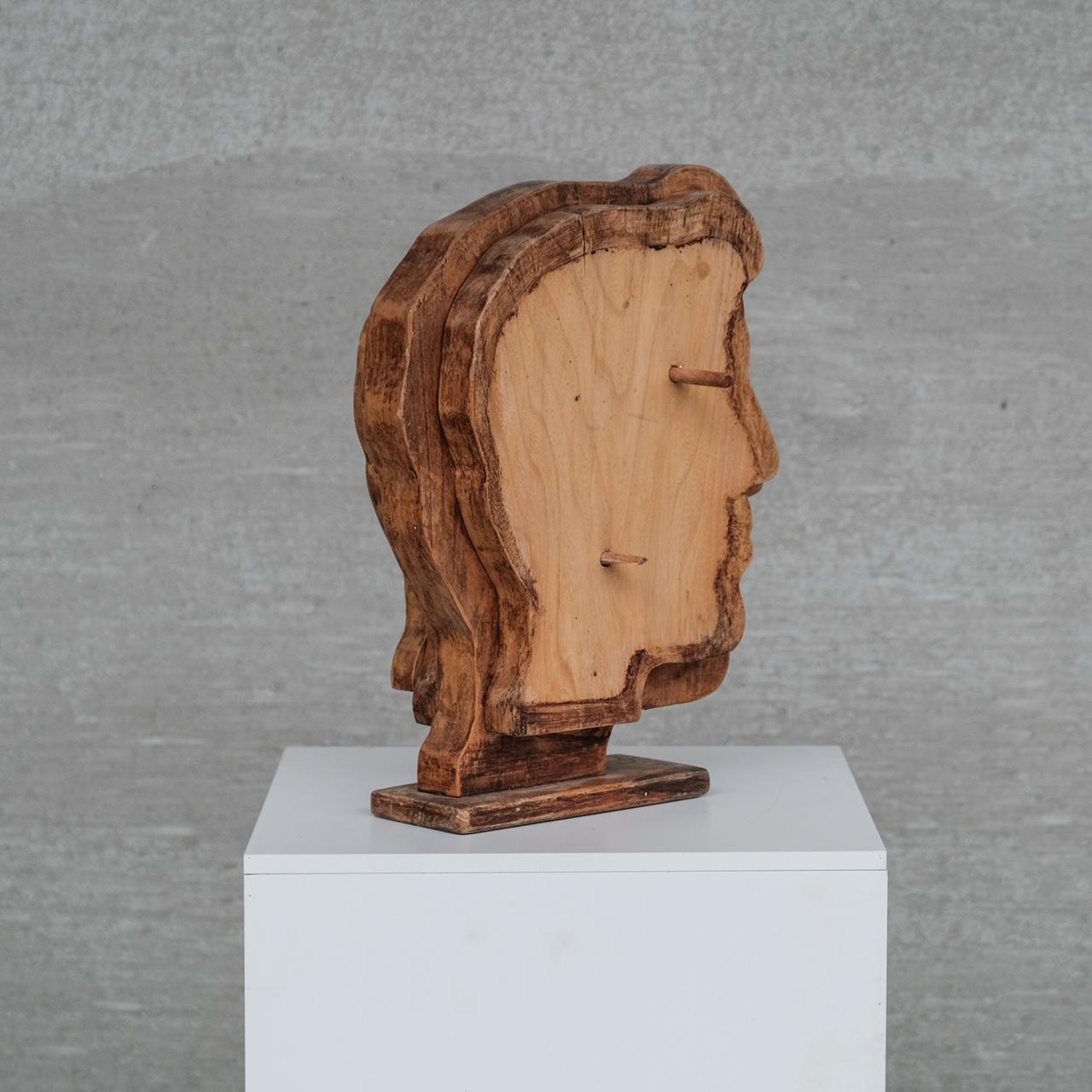 Mid-Century French Wooden Signed Sculpture In Good Condition In London, GB