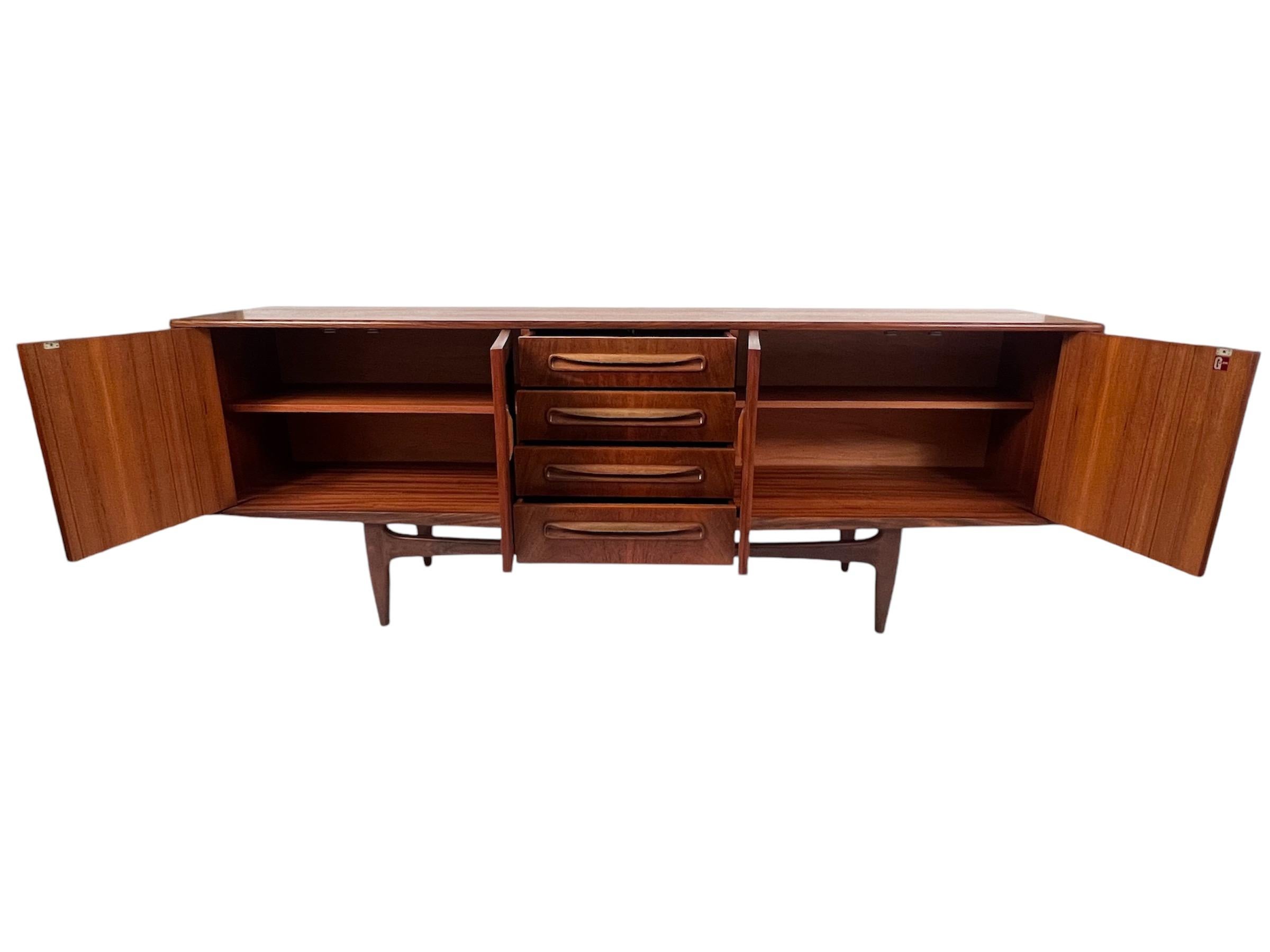 Mid Century Fresco Range Teak Sideboard by G-Plan In Good Condition In New York, NY