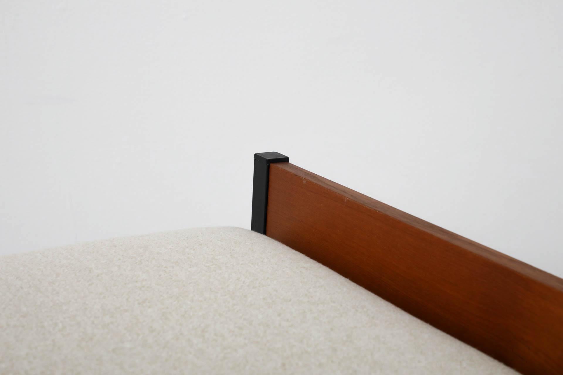 Mid-Century Friso Kramer Style Teak und grau emailliert Daybed im Angebot 5