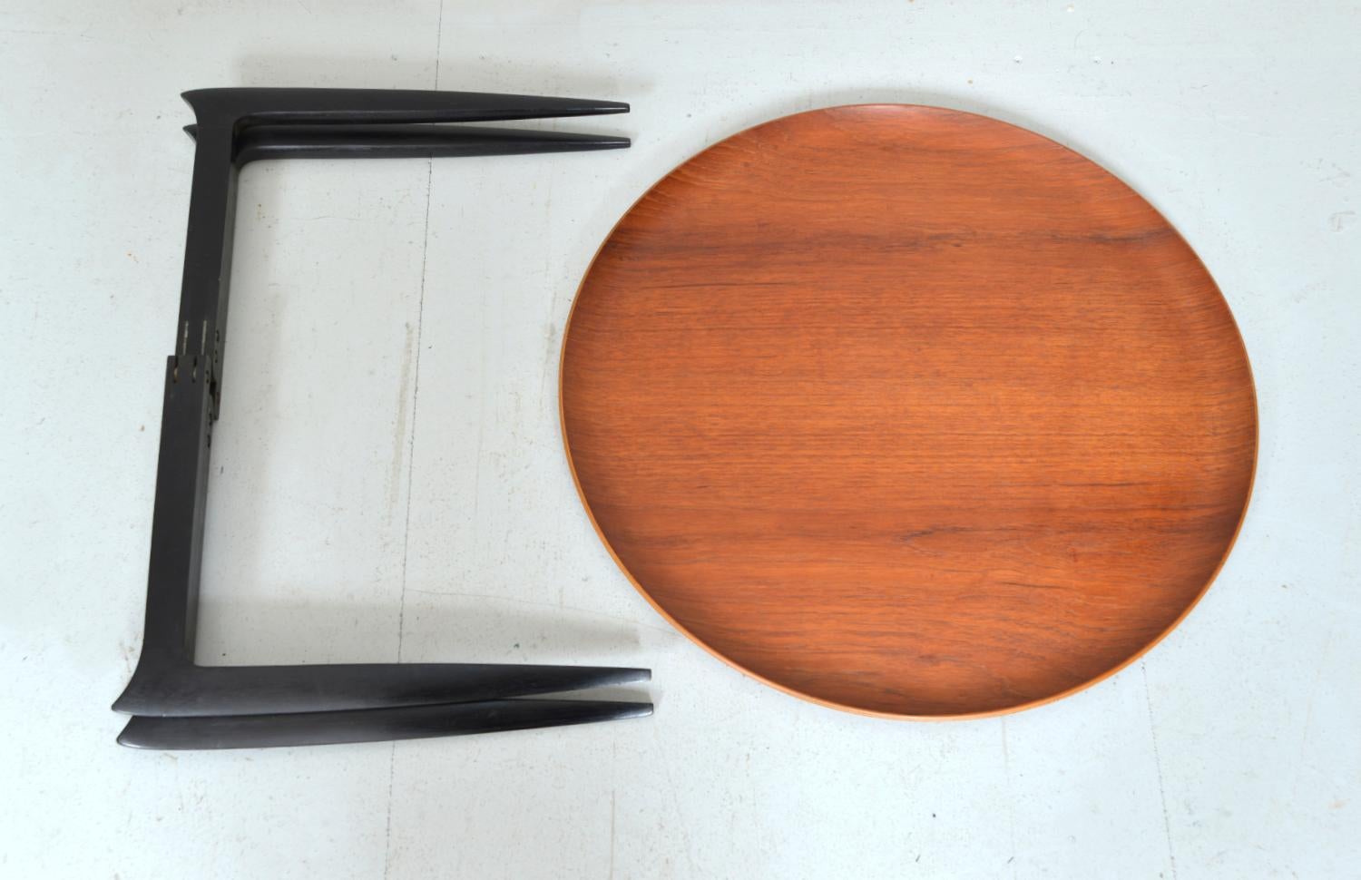 Mid-Century Fritz Hansen Teak Tray Table by Engholm & Willumsen Denmark 1960s For Sale 8