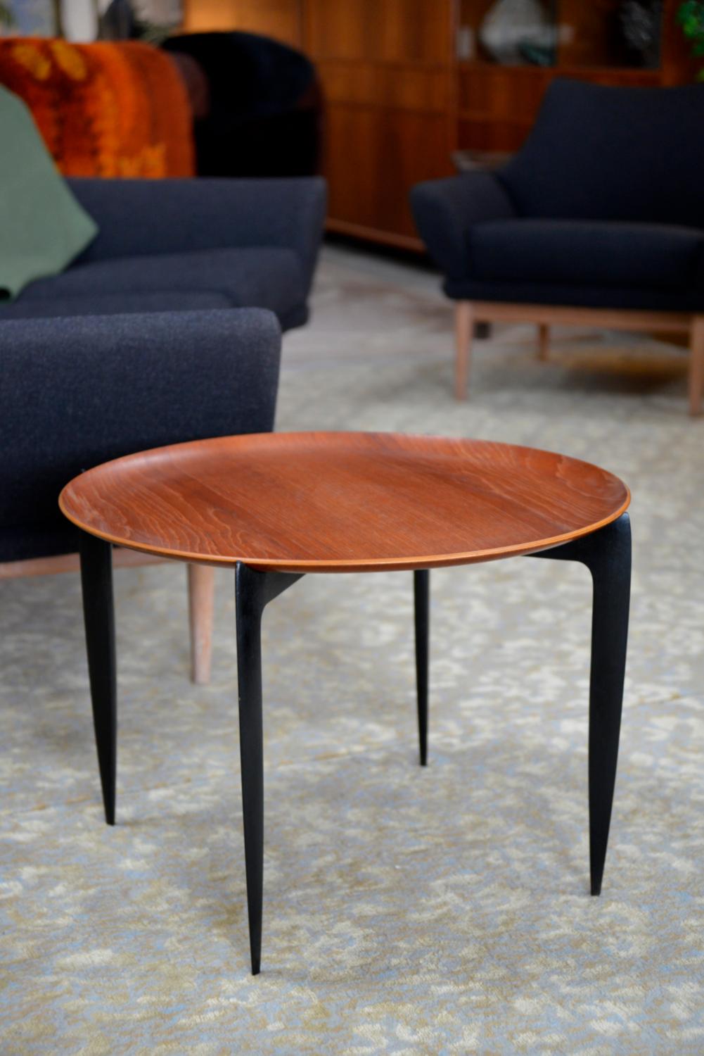Mid-Century Fritz Hansen Teak Tray Table by Engholm & Willumsen Denmark 1960s For Sale 10