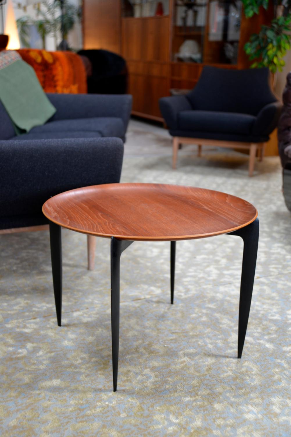 Mid-Century Modern Mid-Century Fritz Hansen Teak Tray Table by Engholm & Willumsen Denmark 1960s For Sale