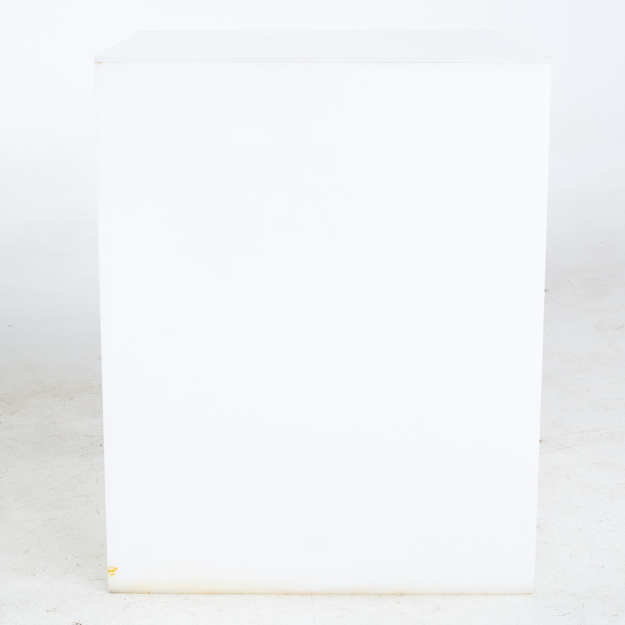 Mid Century Frosted Acrylic Cube Side End Table

End table measures: 20 wide x 20 deep x 25 inches high

All pieces of furniture can be had in what we call restored vintage condition. That means the piece is restored upon purchase so it’s free