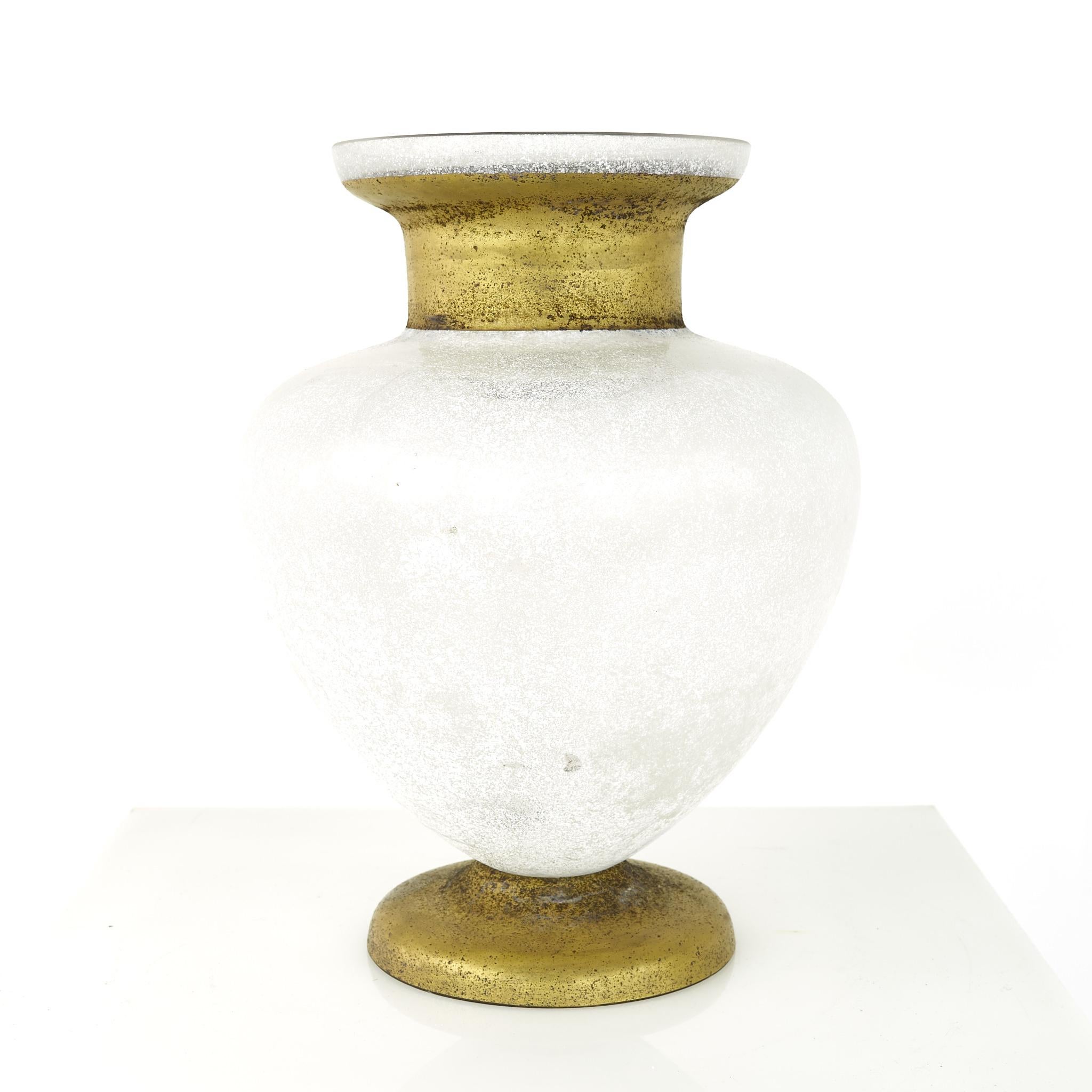 Mid century frosted art glass gold vase

This vase measures: 12 wide x 12 deep x 14 inches high

We take our photos in a controlled lighting studio to show as much detail as possible. We do not photoshop out blemishes. 

We keep you fully