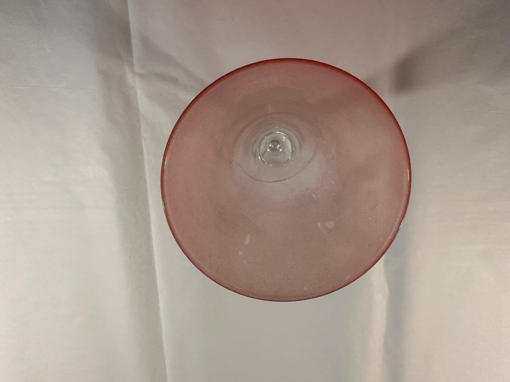 Mid Century Frosted Chrystal Martini Glasses, very rare In Good Condition In San Francisco, CA