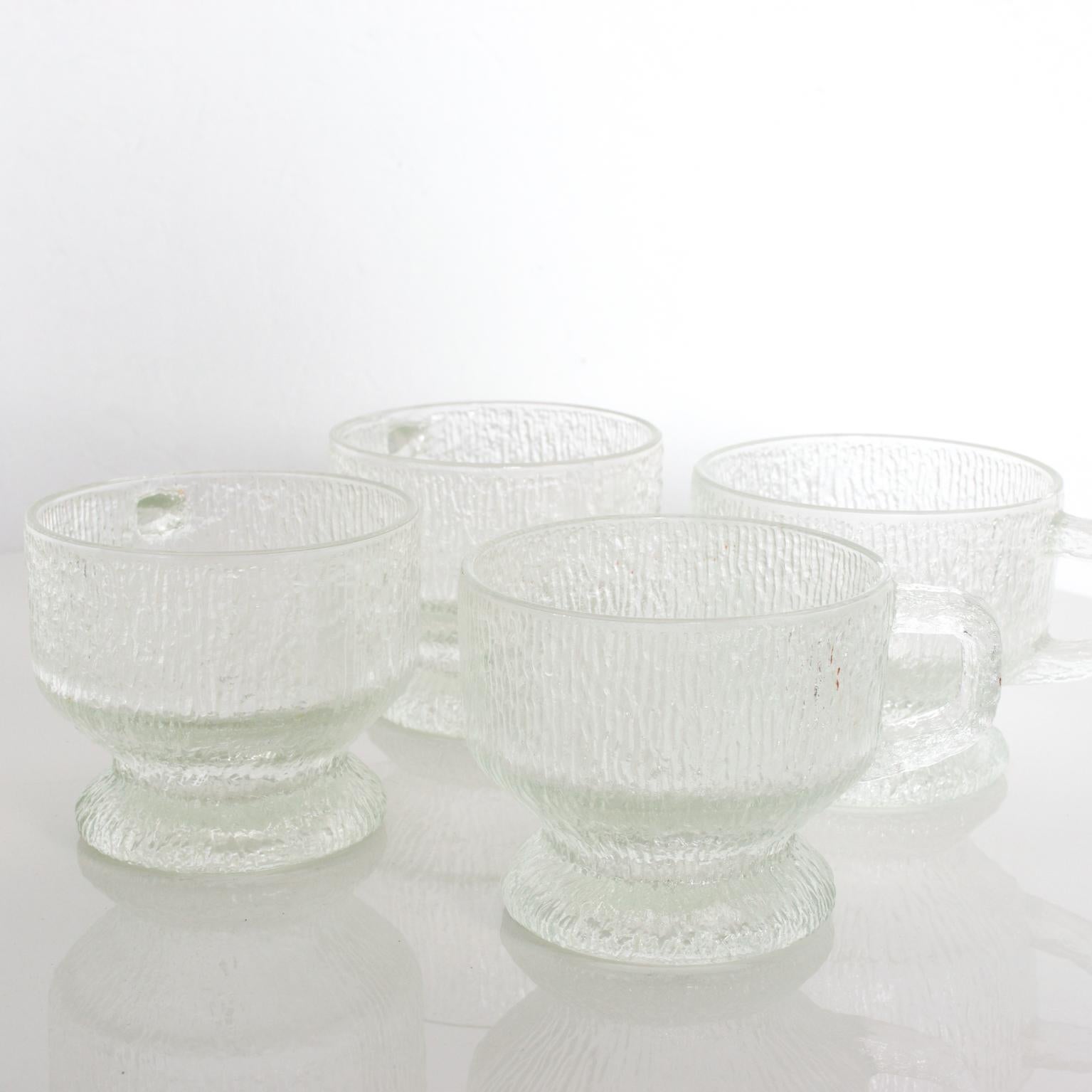 patterned glass mugs