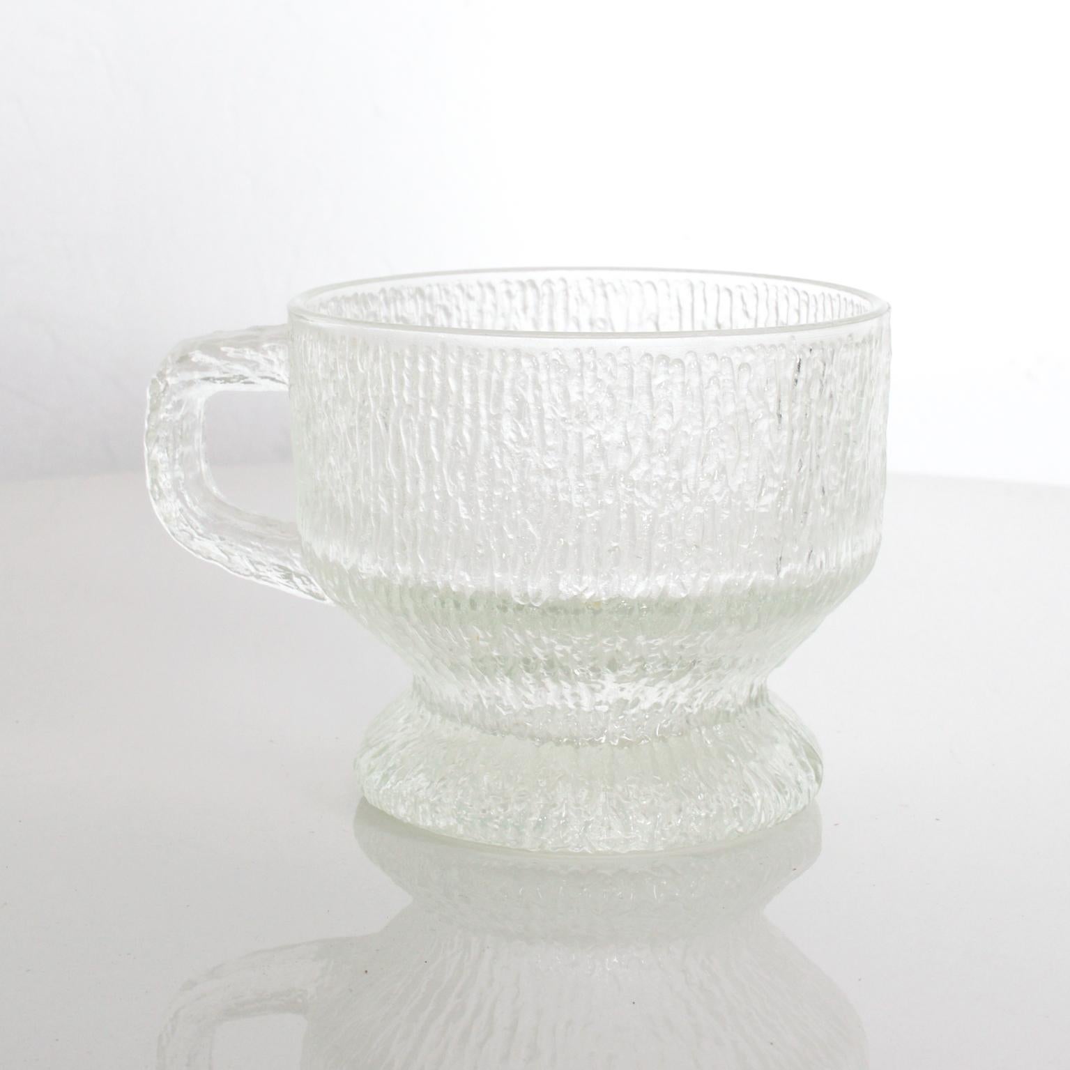 vintage frosted glassware