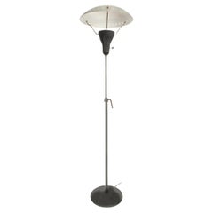 Mid-Century Frosted Dome Floor Lamp