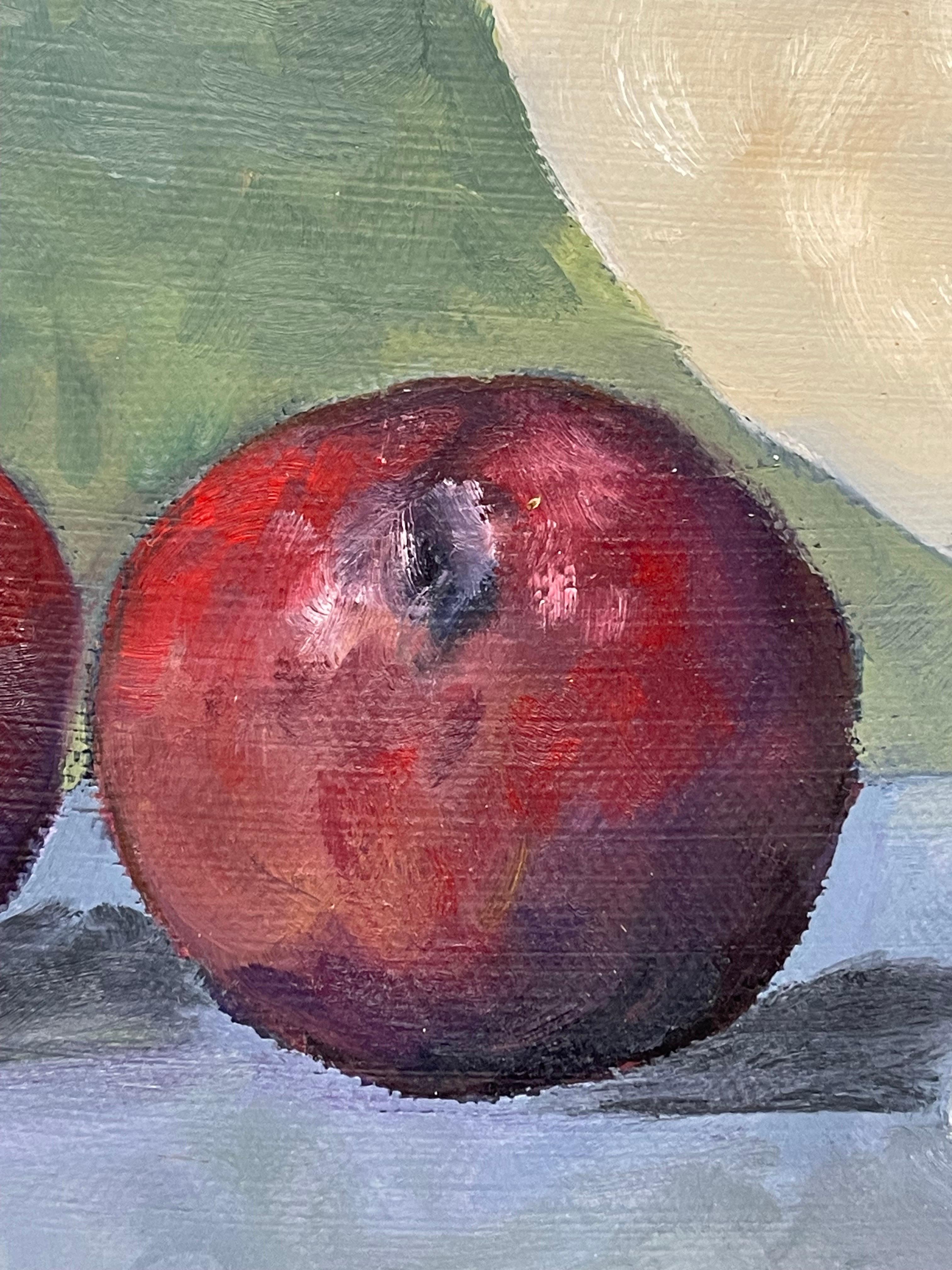 Obststillleben aus der Mitte des Jahrhunderts auf Leinwand im Angebot 8