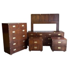Mid-Century Full Bedroom Campaign Set by Henredon