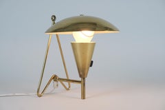 Wand-/Tischlampe aus Messing aus der Mitte des Jahrhunderts, Itsu 1950er Jahre