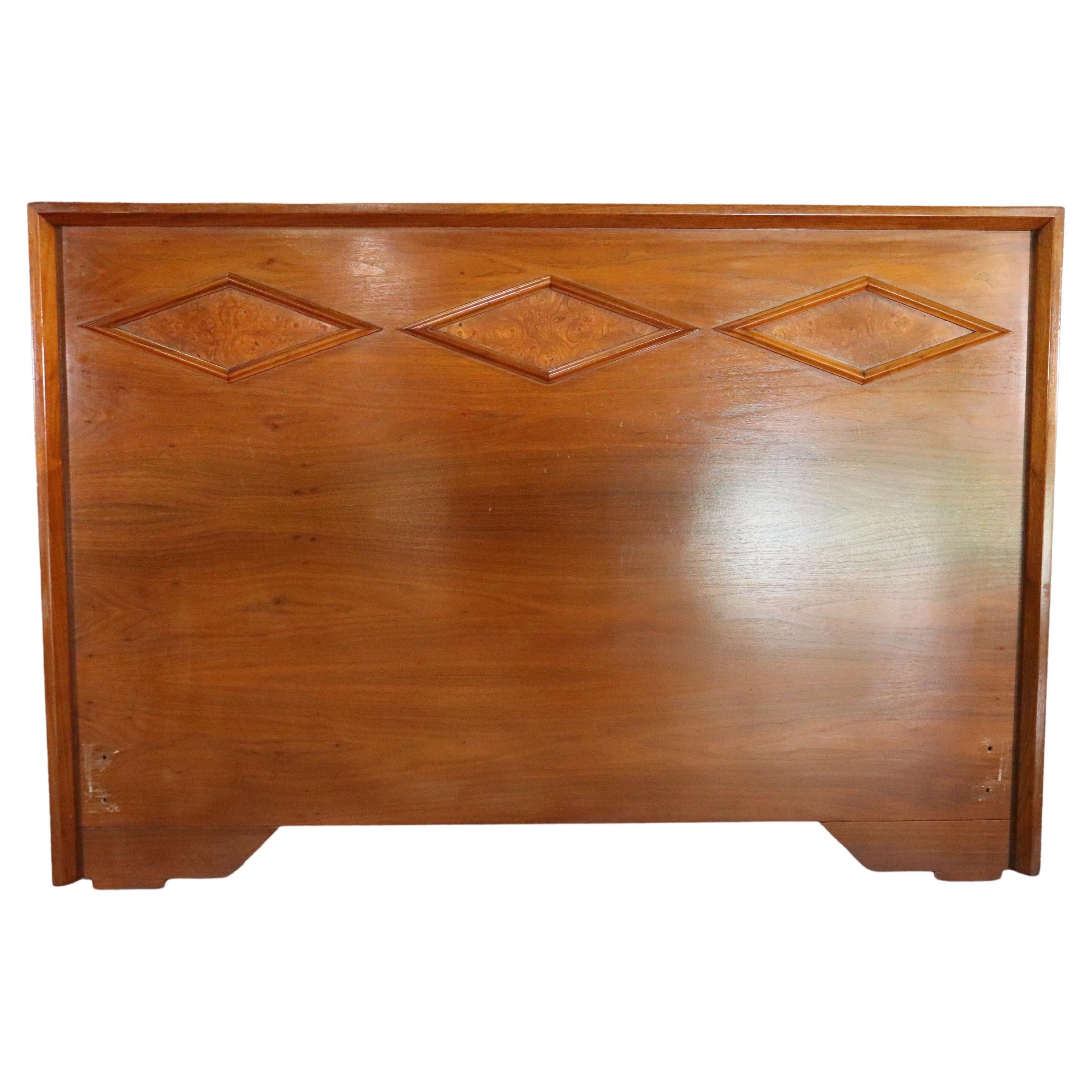 Mid-Century Full Headboard by Young MFG Co. For Sale