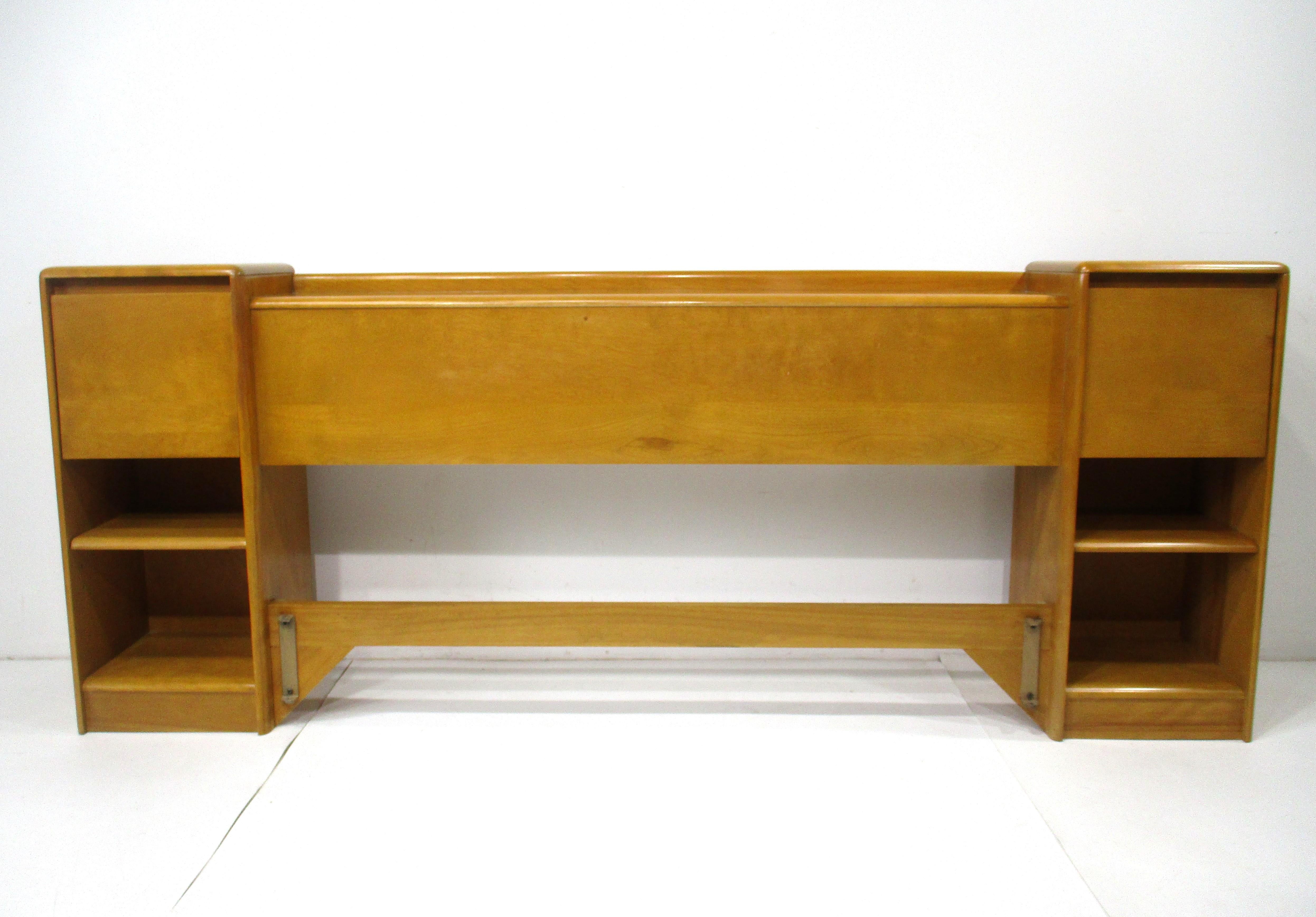 Heywood Wakefield Mid Century Full Size Headboard by Jiranek / Herrmann For Sale 5