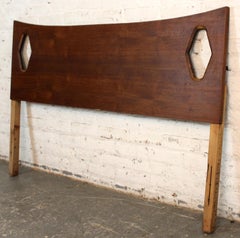 Mid-Century Full-Size Walnut Headboard by Kent-Coffey