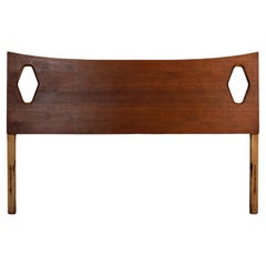Mid-Century Full-Size Walnut Headboard by Kent-Coffey