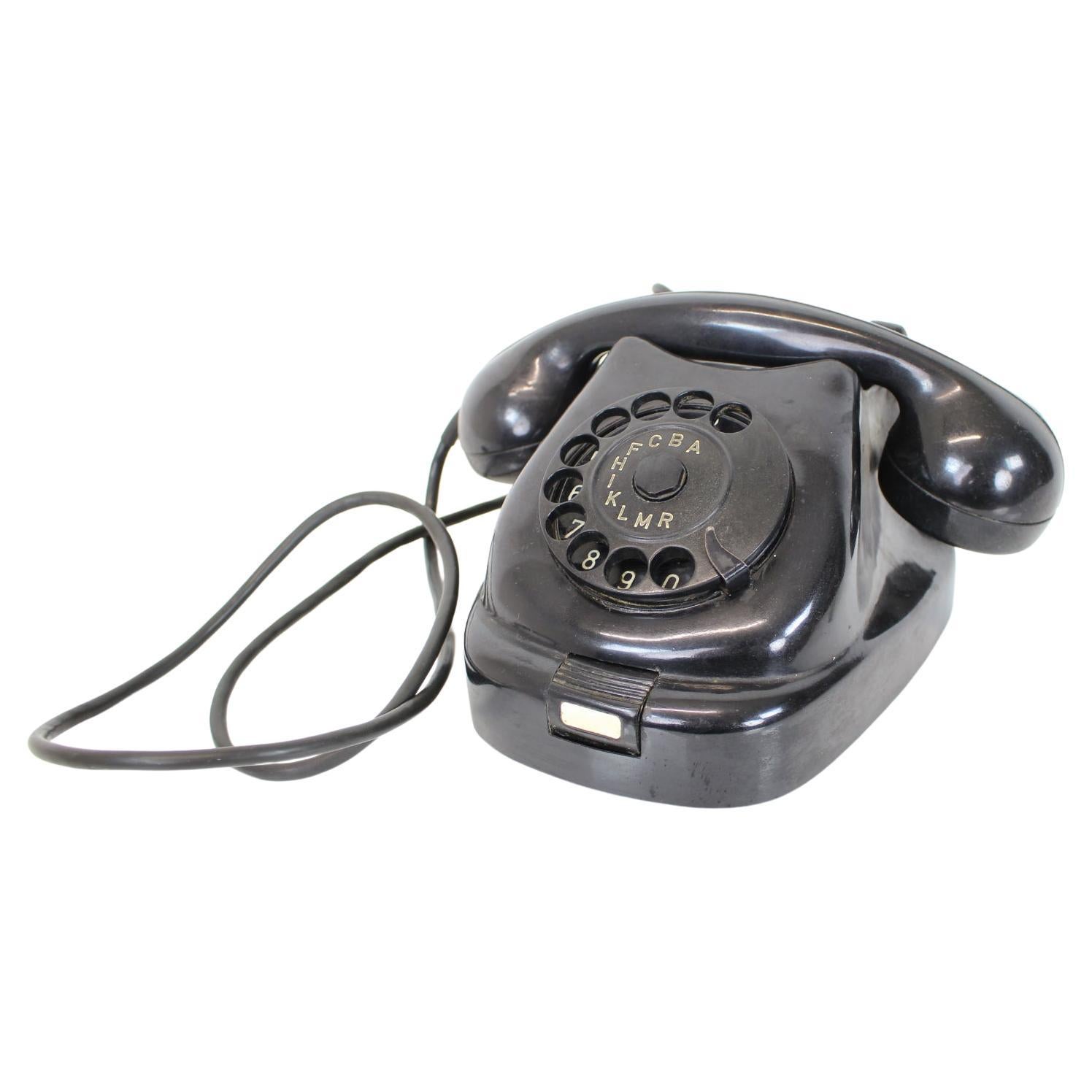 Funktionales Tesla-Telefon aus der Jahrhundertmitte 1961, Československo im Angebot