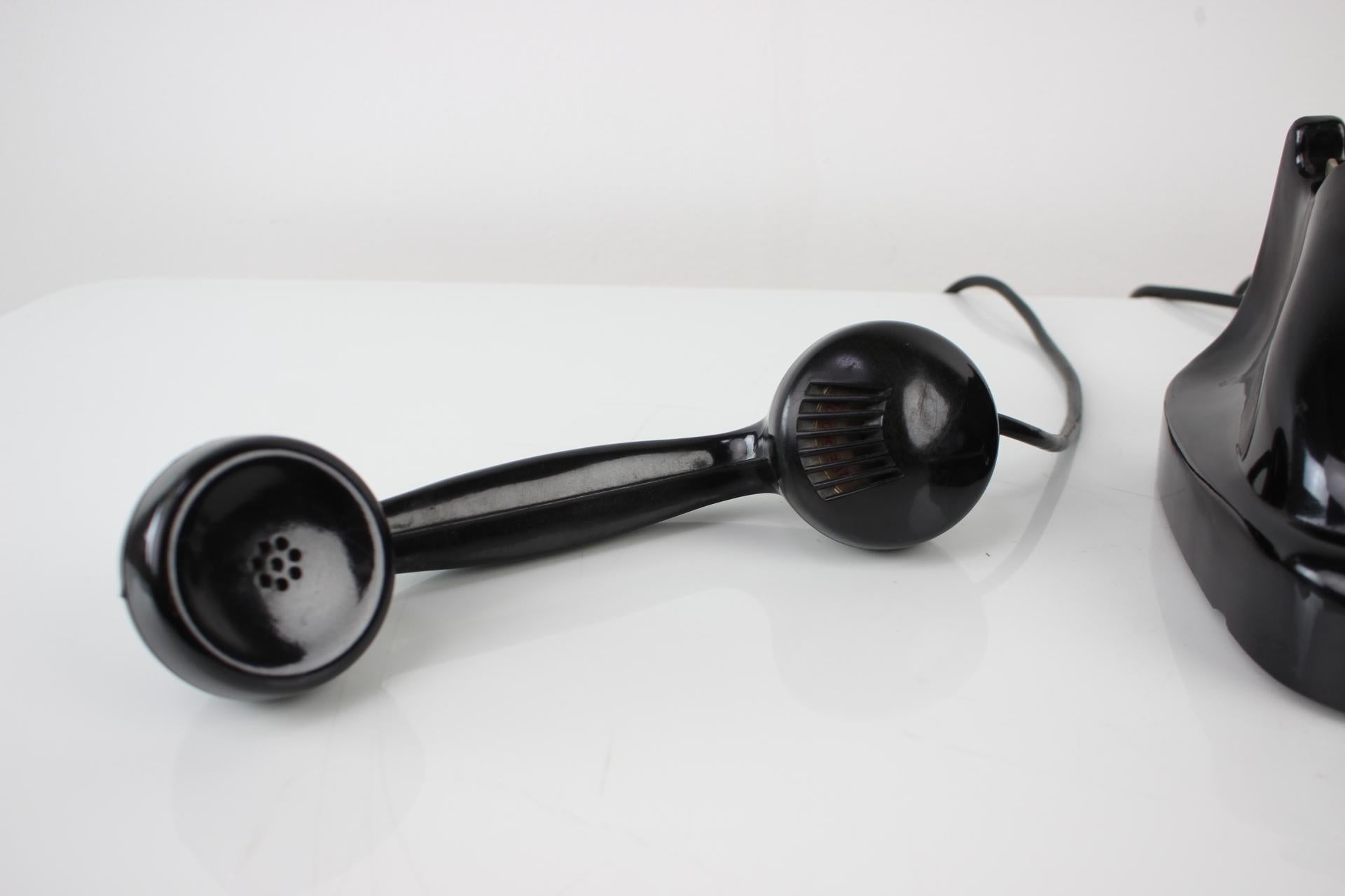 Funktionelles Tesla-Telefon aus der Jahrhundertmitte 1962, Československo 3