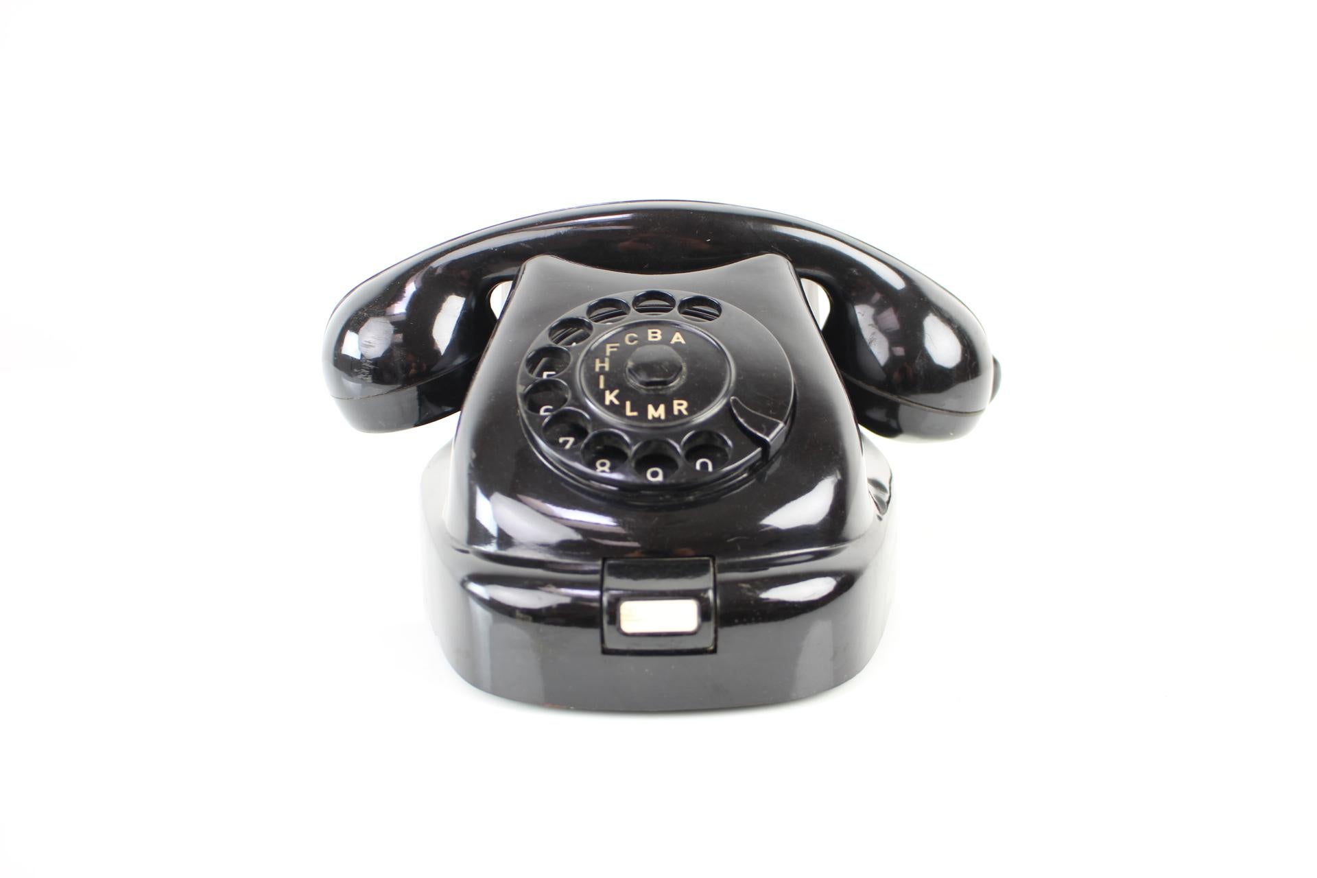 Funktionelles Tesla-Telefon aus der Jahrhundertmitte 1962, Československo (Moderne der Mitte des Jahrhunderts)