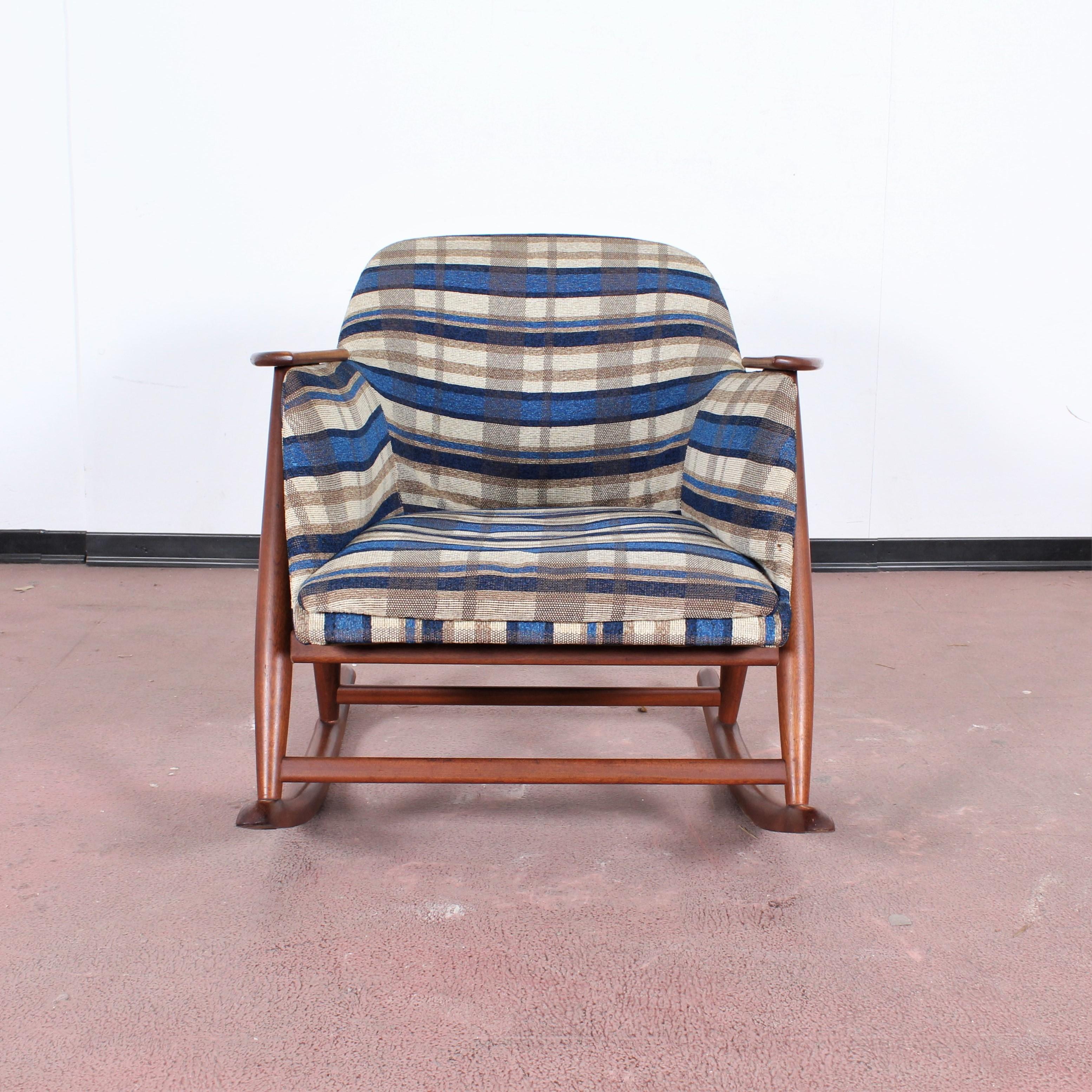 tartan rocking chair