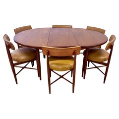 Mid-Century G Plan Dining Table and Six Chairs