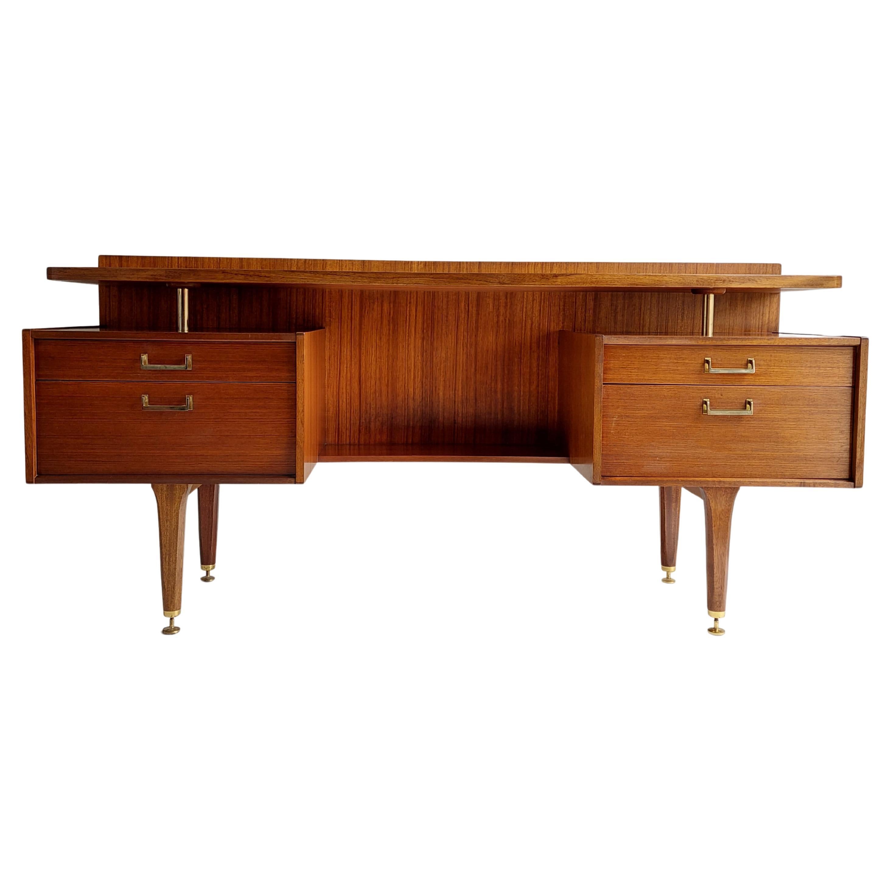 Mid Century G Plan E Gomme Floating Desk / Dressing Table in Tola, 1960s