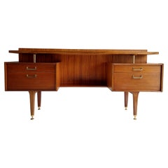 Vintage Mid Century G Plan E Gomme Floating Desk / Dressing Table in Tola, 1960s