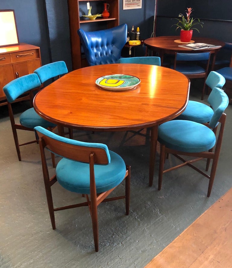 Midcentury G Plan ‘Fresco’ Dining Table and 6 x Chairs by V B Wilkins