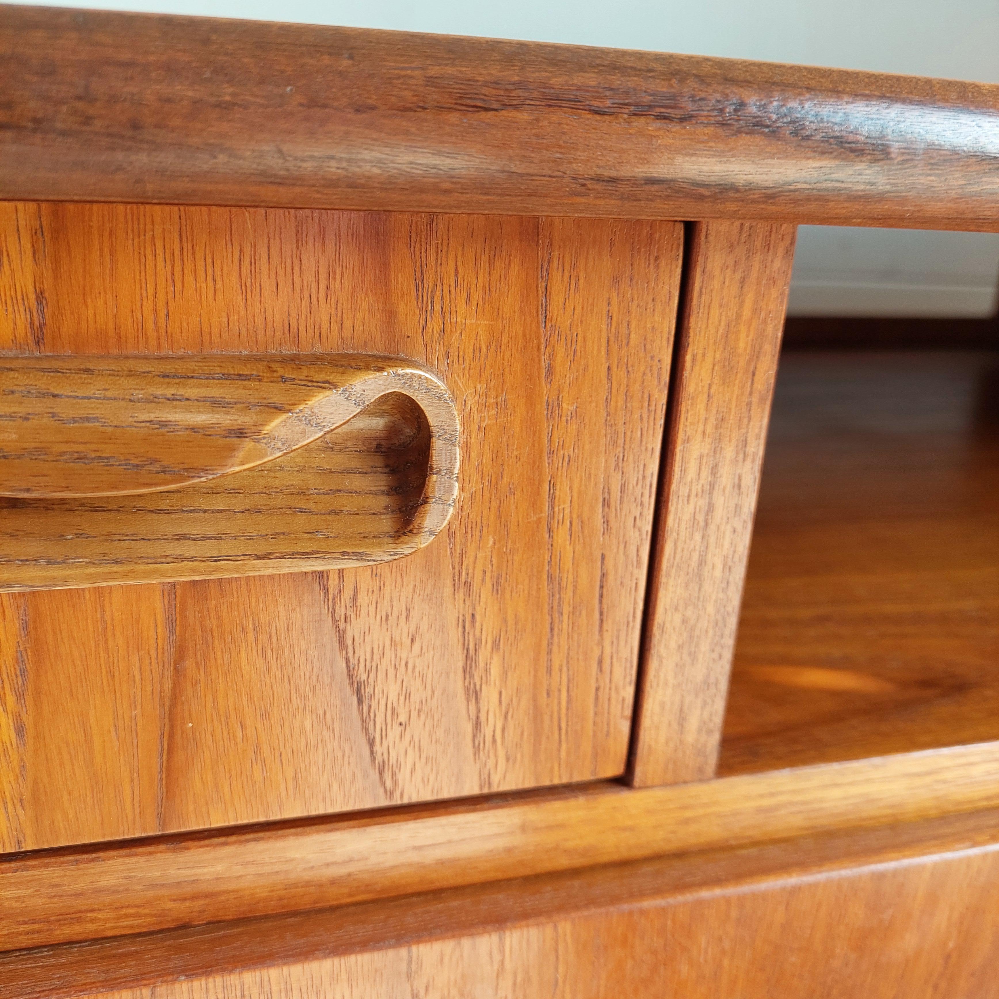 Mid Century G Plan Fresco Retro Teak Tv Unit Media Cabinet Drawers Sideboard, 70 9
