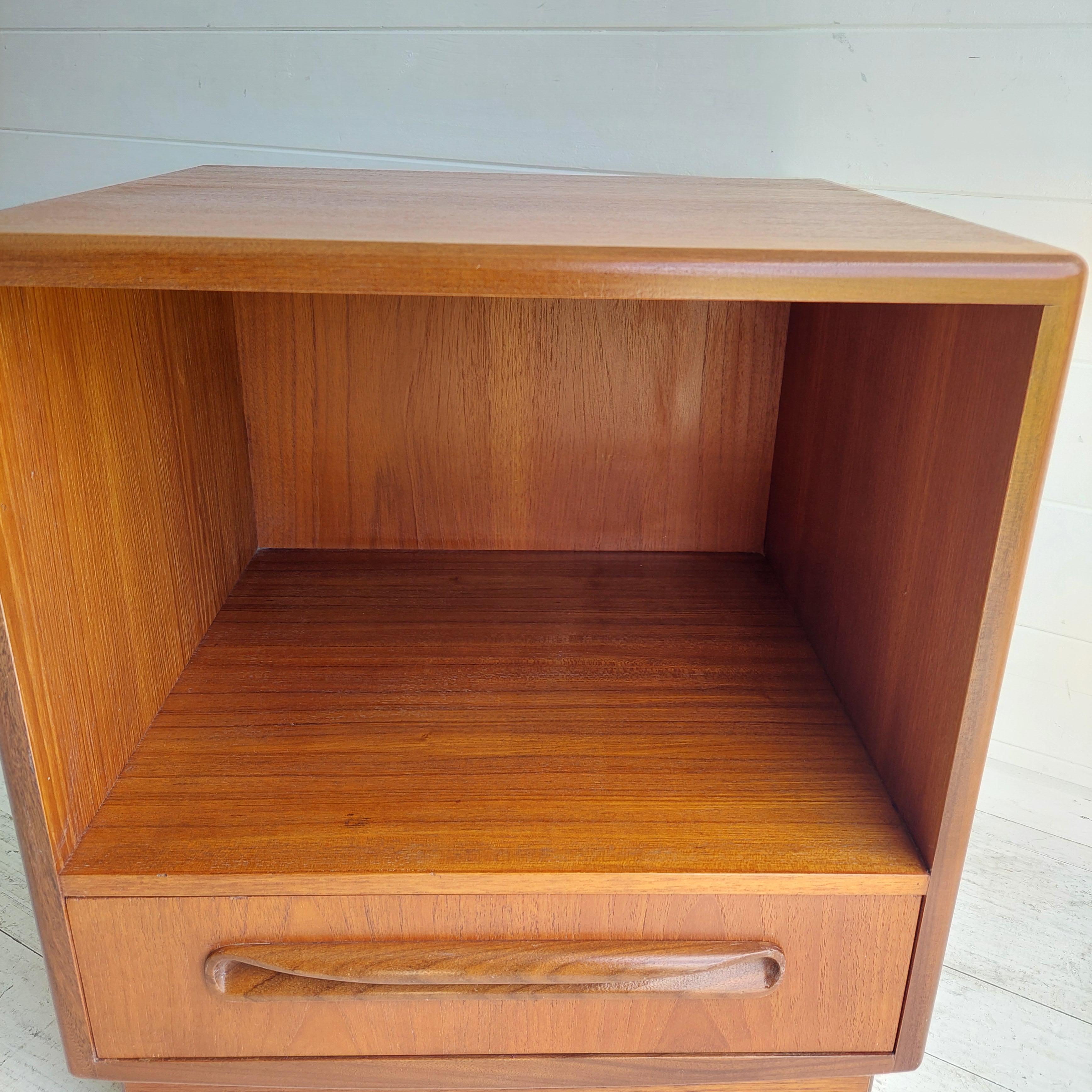 Mid Century G Plan Fresco Teak Bedside table nightstand 60s 4