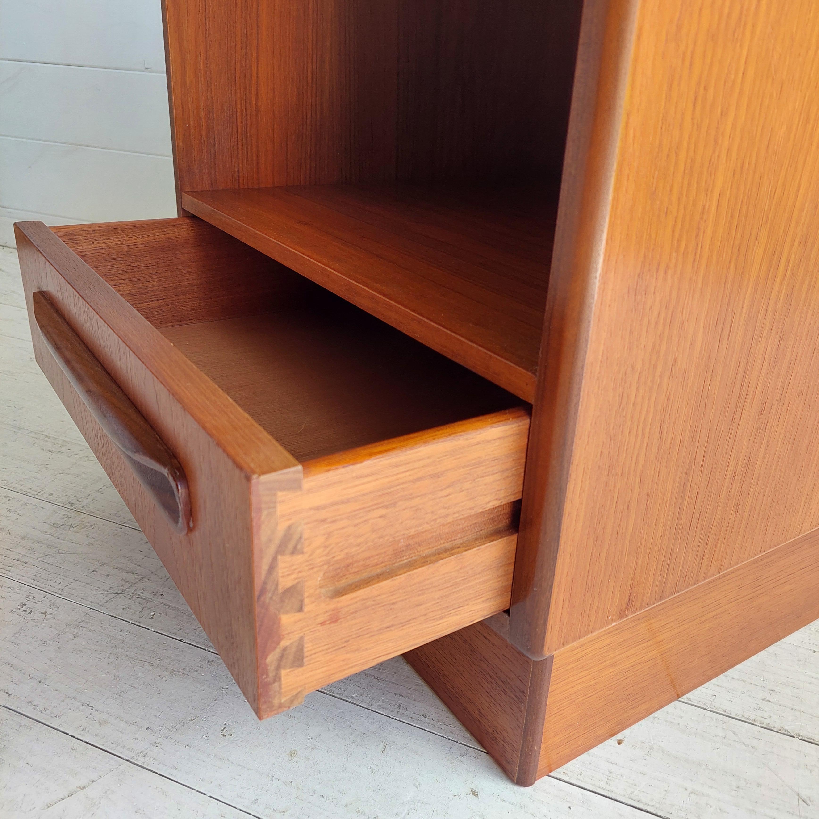 Mid Century G Plan Fresco Teak Bedside table nightstand 60s 9