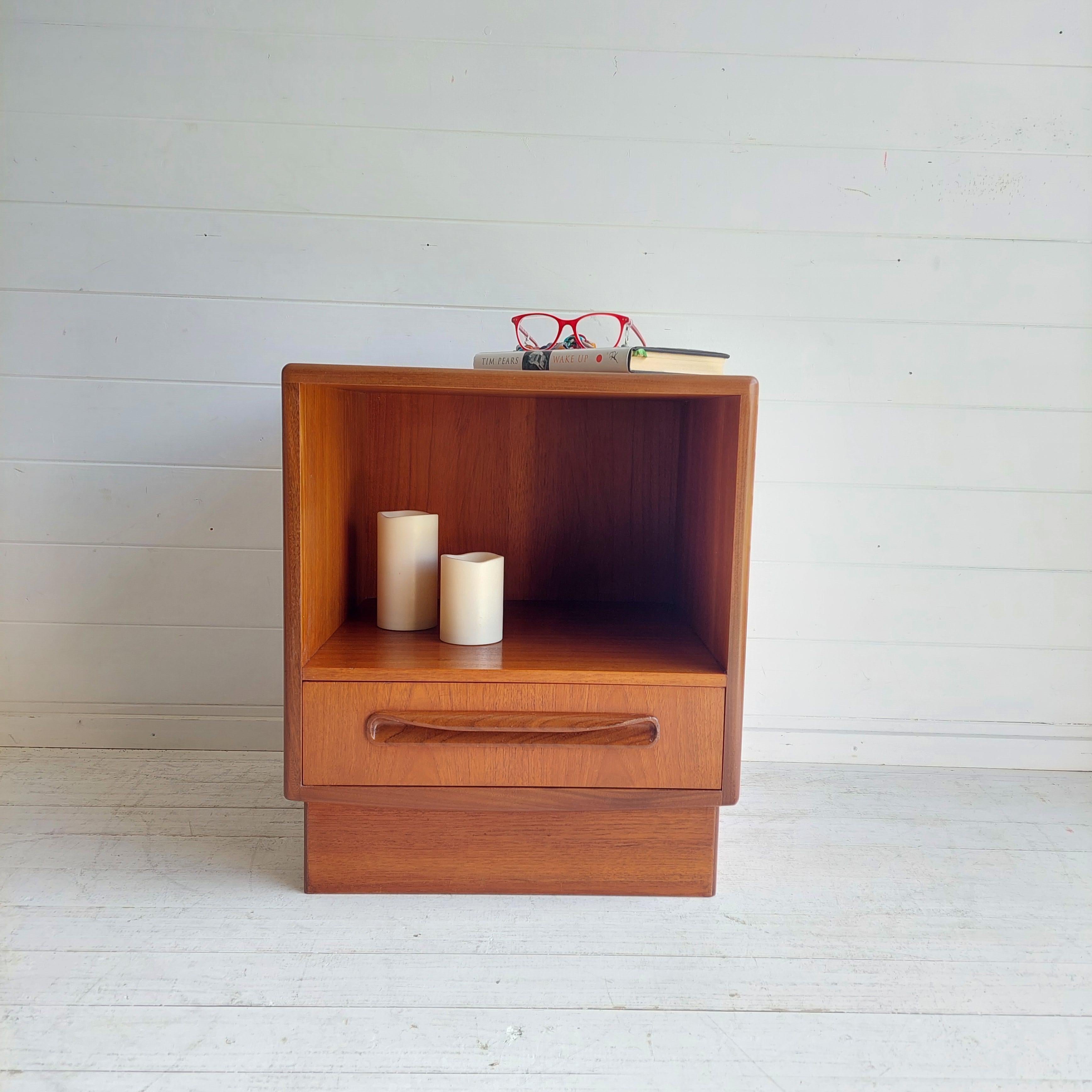 Mid-Century Modern Mid Century G Plan Fresco Teak Bedside table nightstand 60s
