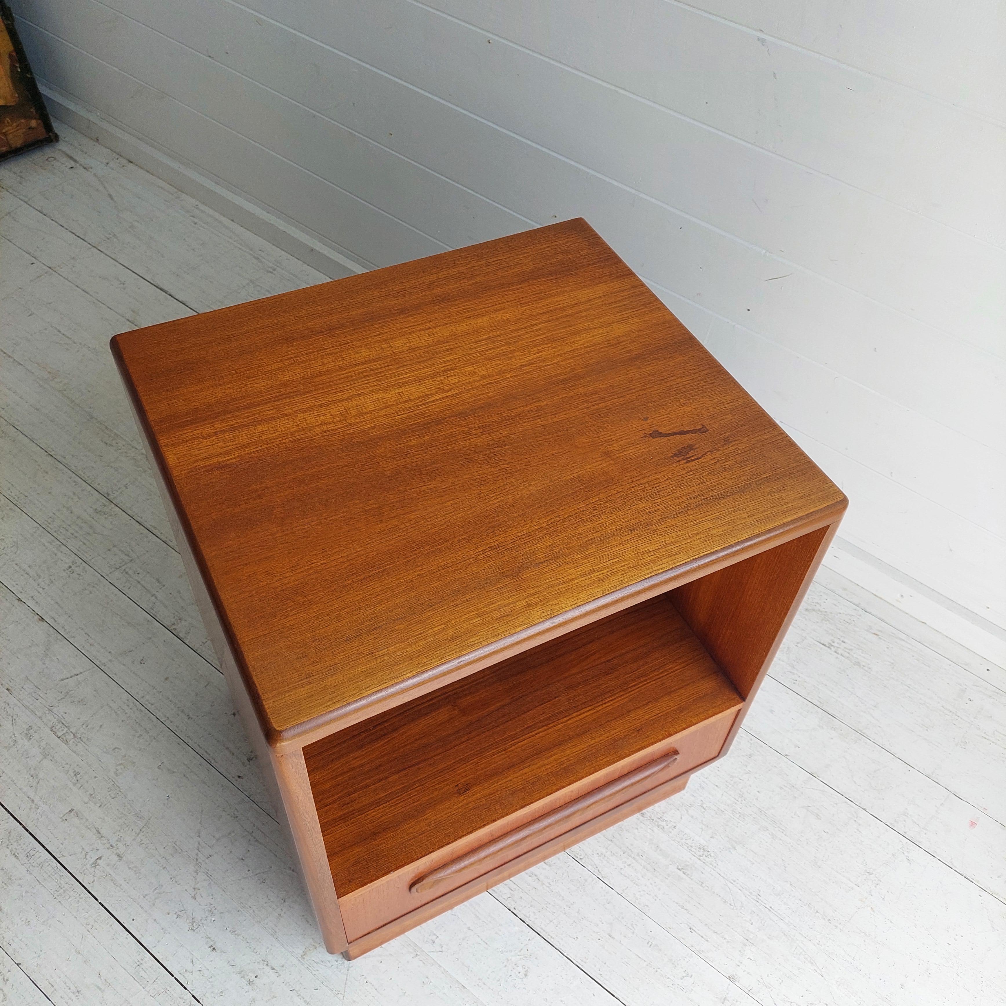 20th Century Mid Century G Plan Fresco Teak Bedside table nightstand 60s