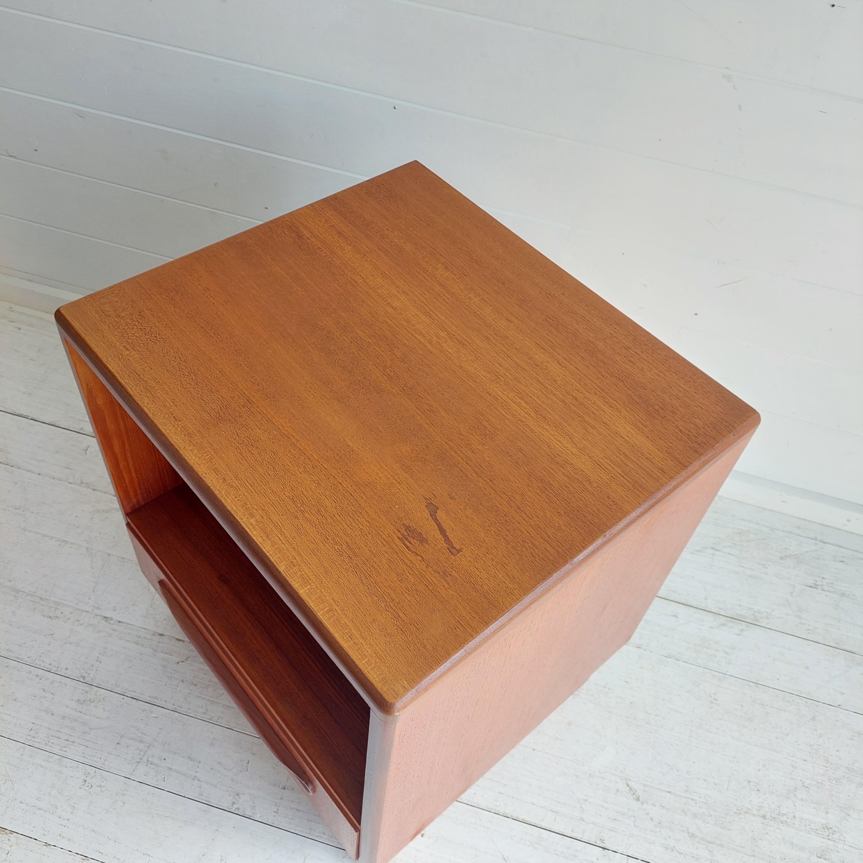 Mid Century G Plan Fresco Teak Bedside table nightstand 60s 1