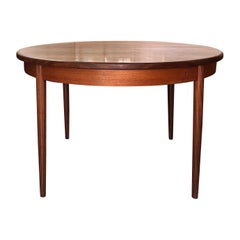 Mid-Century G Plan Fresco Teak Round Extending Dining Table