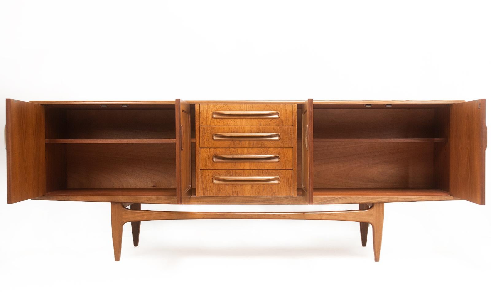 Mid Century G Plan Fresco Teak Sideboard In Good Condition In STOKE ON TRENT, GB