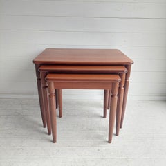Mid Century G Plan Teak Afromosia Nest Of Tables Danish Vintage, 1960s
