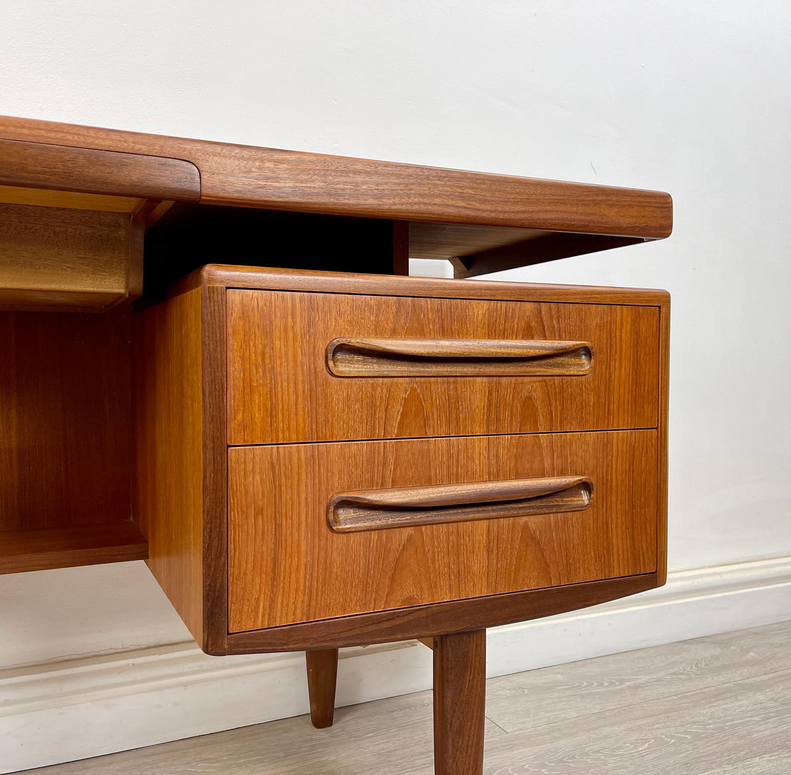 Lacquered Mid Century G Plan Teak Desk